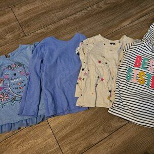 (4) 4t/4 long sleeve shirts